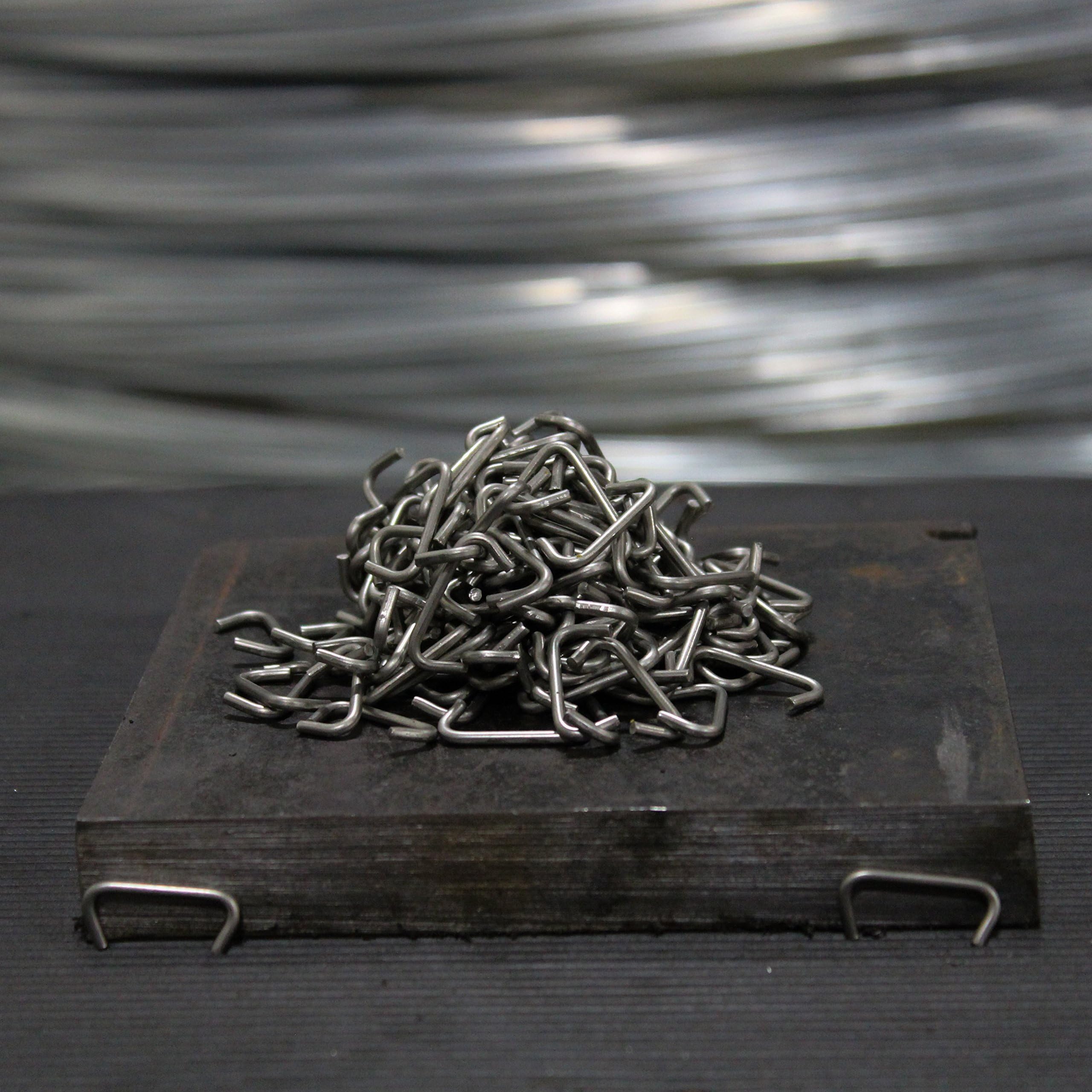 KSF 14 Gauge 3/4" Stainless Steel Hog Rings, 500-600 Rings, Upholstery Tools, Fencing Tools, Hog Panels, bungee cords, rope, DIY Craft, Marine Upholstery, Ring, craftsman, cages