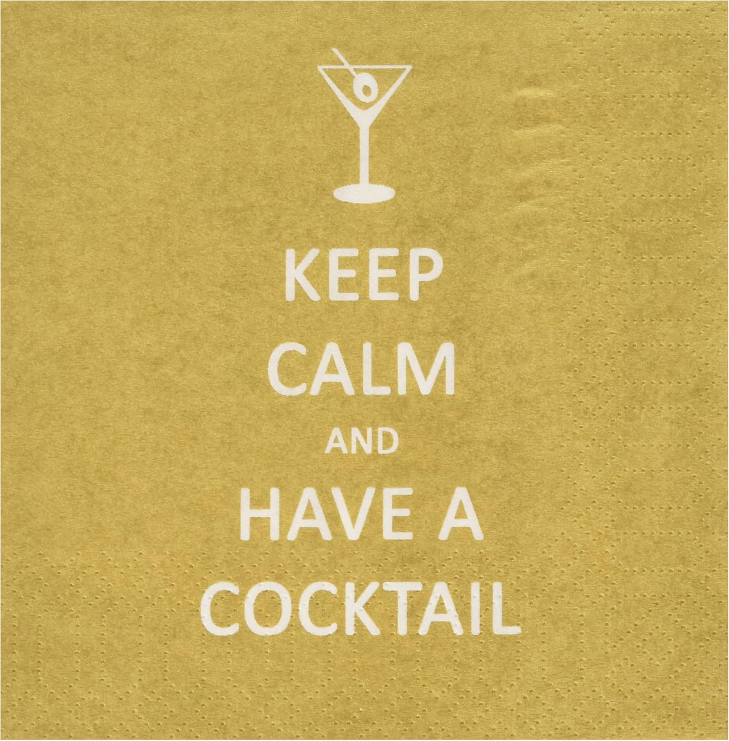 Paperproducts Design 20Pack Keep Calm Cocktail Paper Cocktail Napkins Party