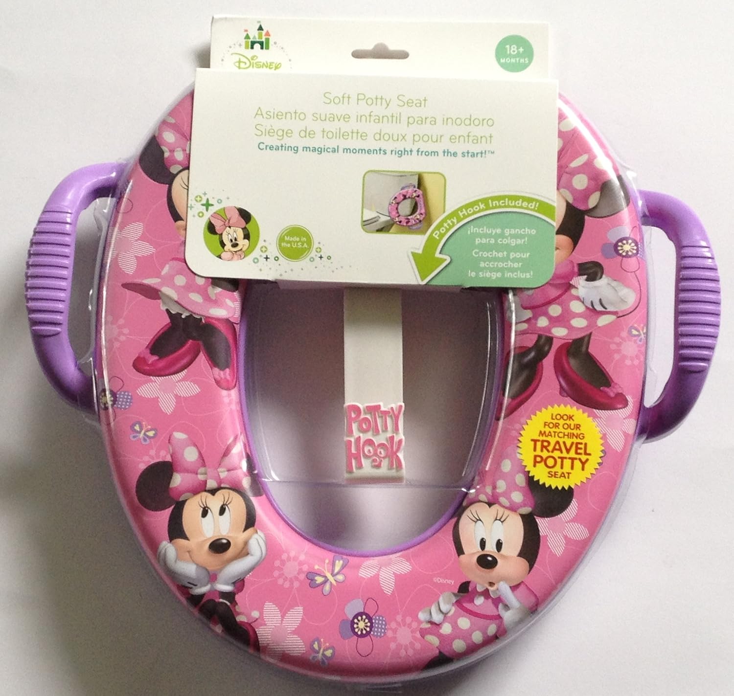Disney Minnie Mouse Potty Seat with Hook, Pink, Girl Amazon.ca