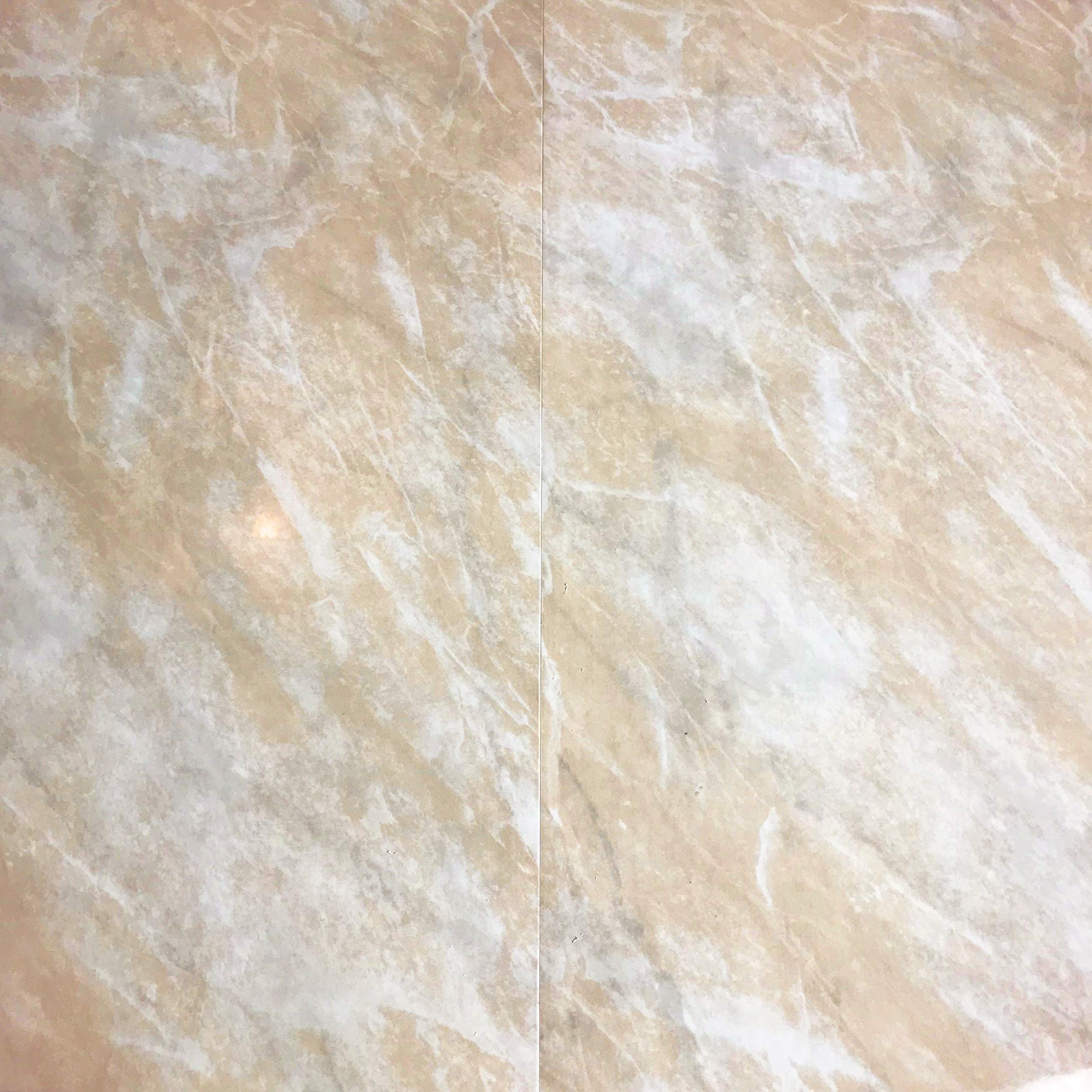 1 The Cladding Store Beige Marble Bathroom Wall Cladding Fully Waterproof Wet Wall Panels for