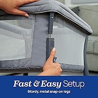 Vista 4 de Chicco LullaGo Anywhere - Moisés portátil, ligero, ahorra espacio con colchón impermeable y sábana bajera, apto para viajes, incluye bolsa de Letra