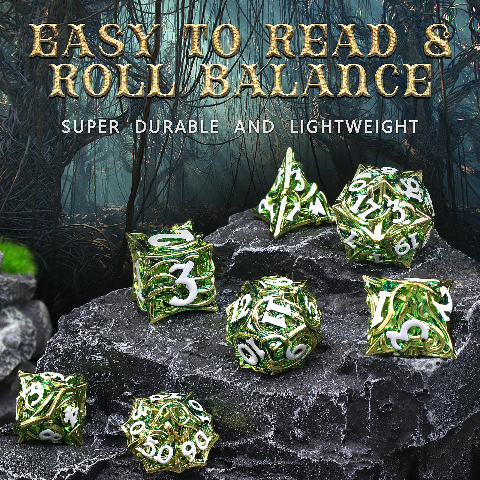 FONVGOGO Dados de rol para Dragones y Mazmorras Dados