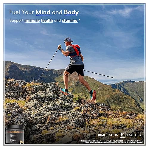 Miniatura 5 de Fórmula Factory Shroom Vroom Suplemento de Hongos 10-en-1, Melena de León, Reishi, Cordyceps, Chaga, Cola de Pavo, Tremella, Shiitake, Maitake,