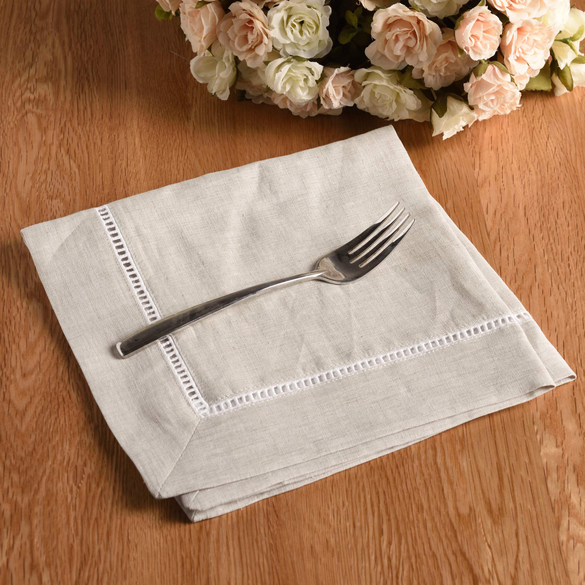 Simple&Opulence 100% Linen Dinner Napkins