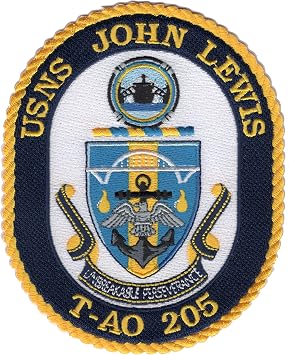 T-AO 205 USNS John Lewis Collectible Novelty Patch