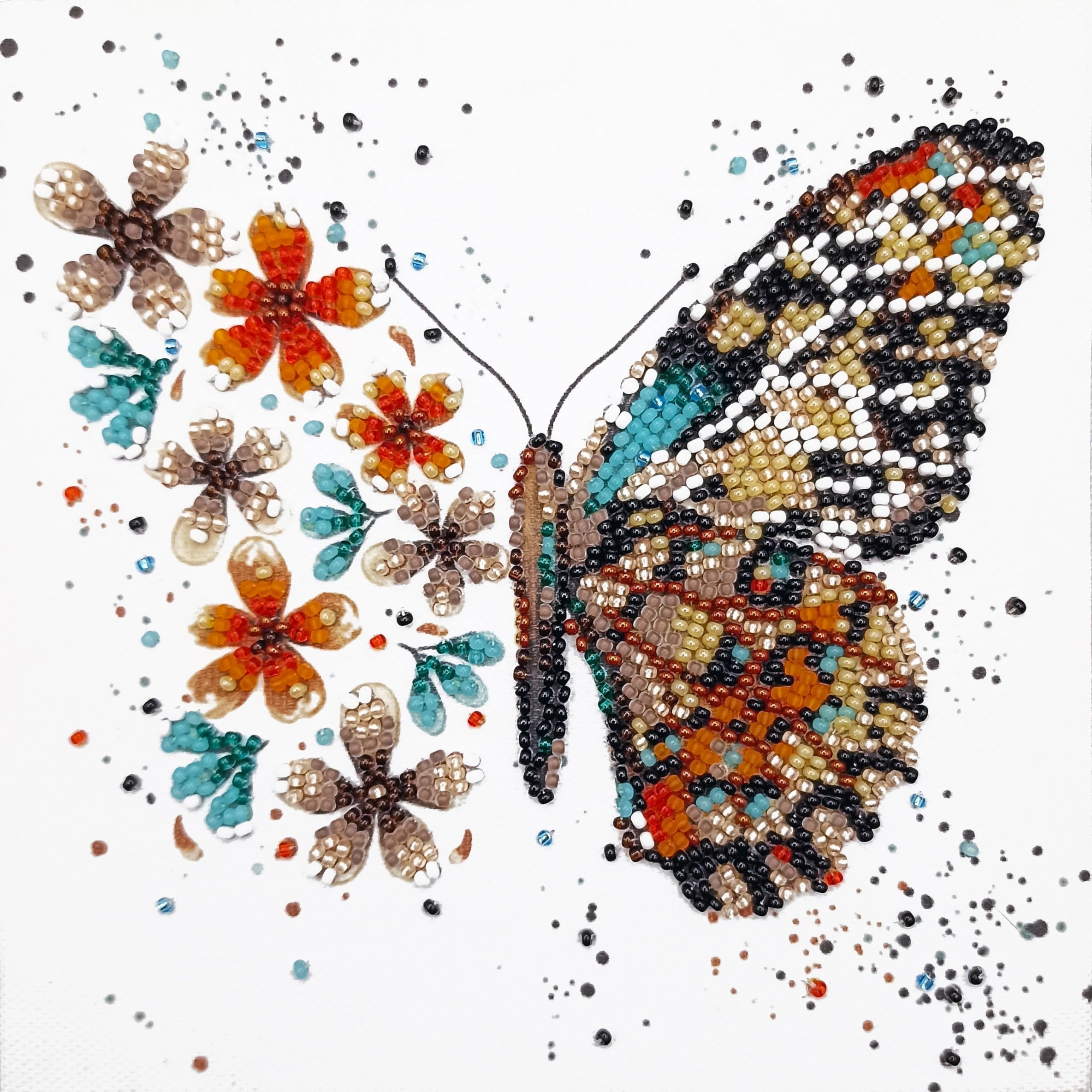 Wizardi Tigre Wings Abris Art Mini Bead Embroidery Kit