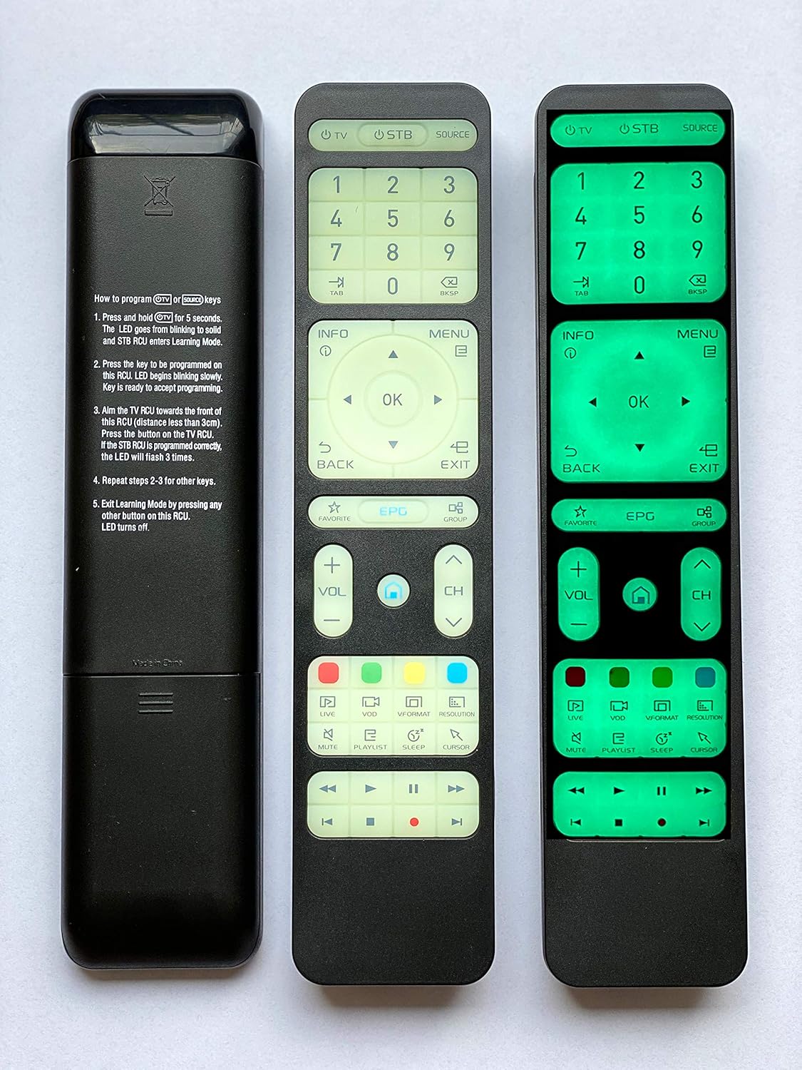 LARGE Luminous Glow In the Dark Smart Programmable Learning Remote