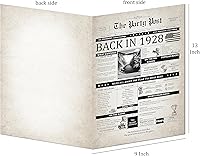 Vista 2 de Tarjeta de cumpleaños número 97, tarjeta jumbo de feliz cumpleaños para hombres o mujeres nacidos en 1928, regalos divertidos grandes para papás