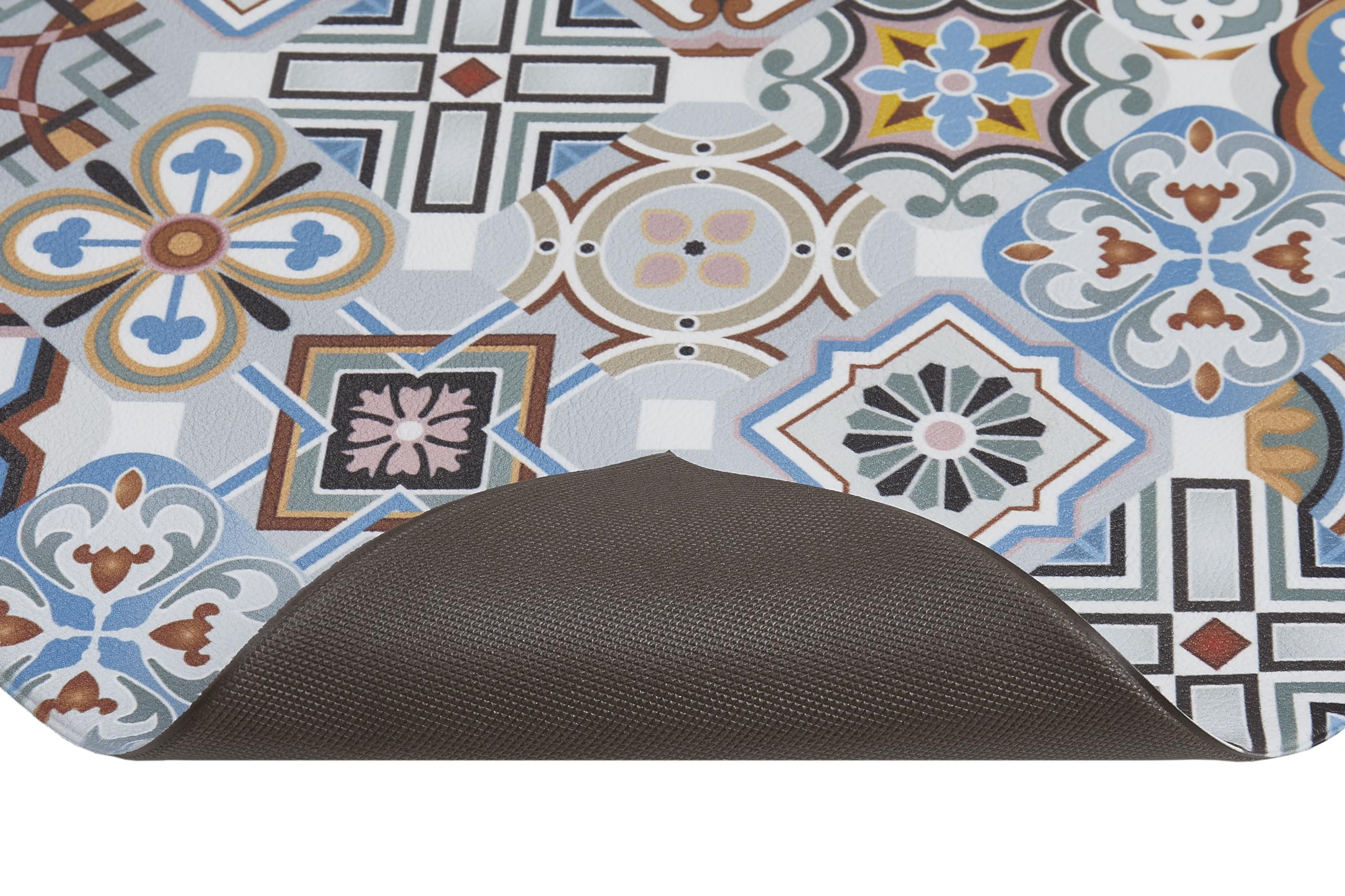 andiamo Tapis de Couloir Marrakech avec Dos antidérapant – Tapis de Cuisine et Couloir - 70 x 200 cm - Bleu Gris