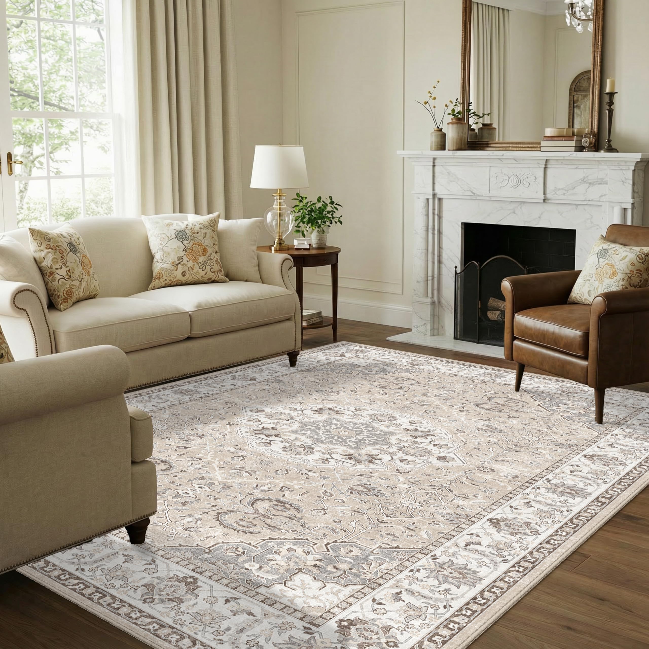 Amazon.com: Living Room 6x9 Area Rugs: Farmhouse Washable Ultra
