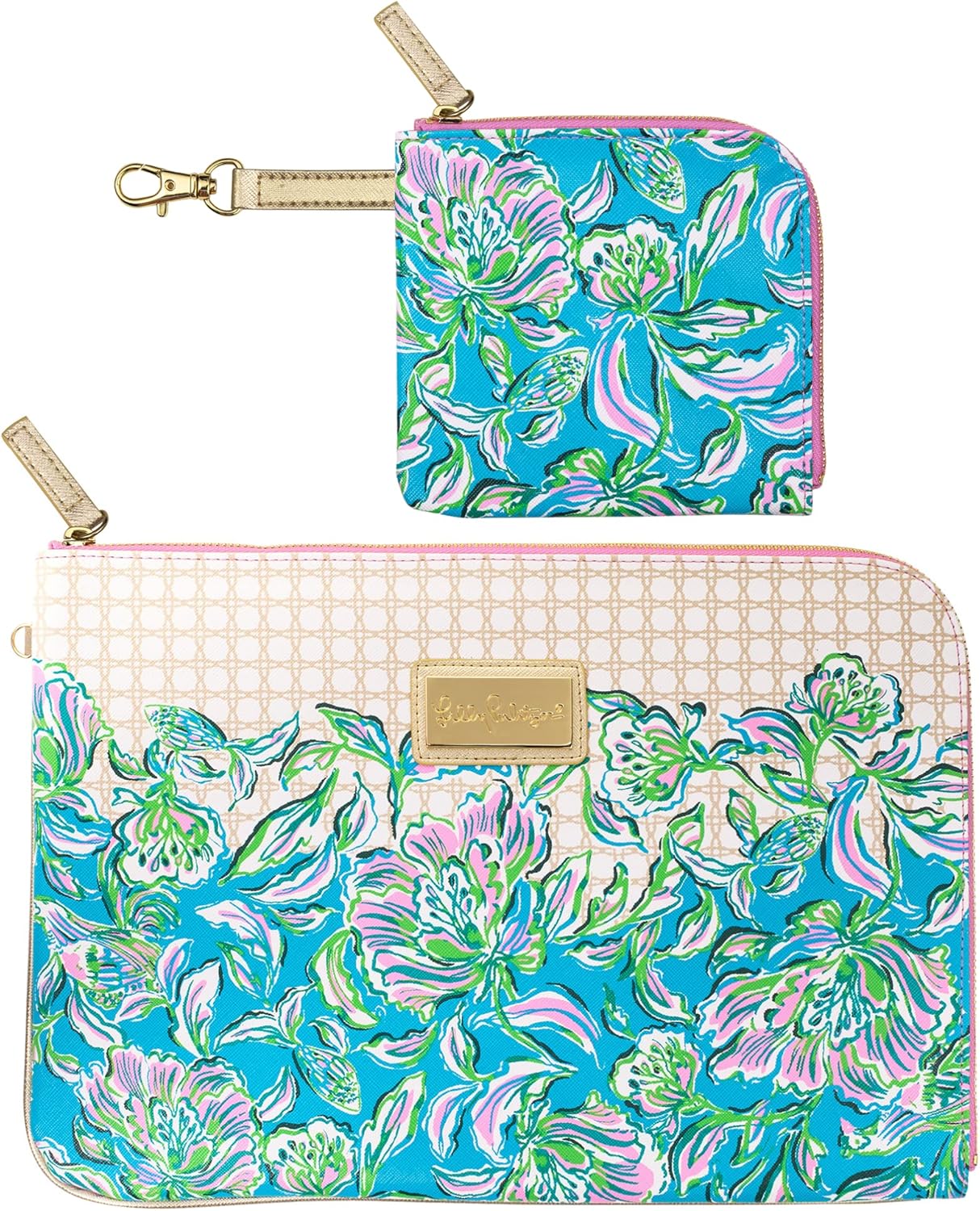 Lilly Pulitzer Padded Tech Sleeve with Small Zip Pouch for