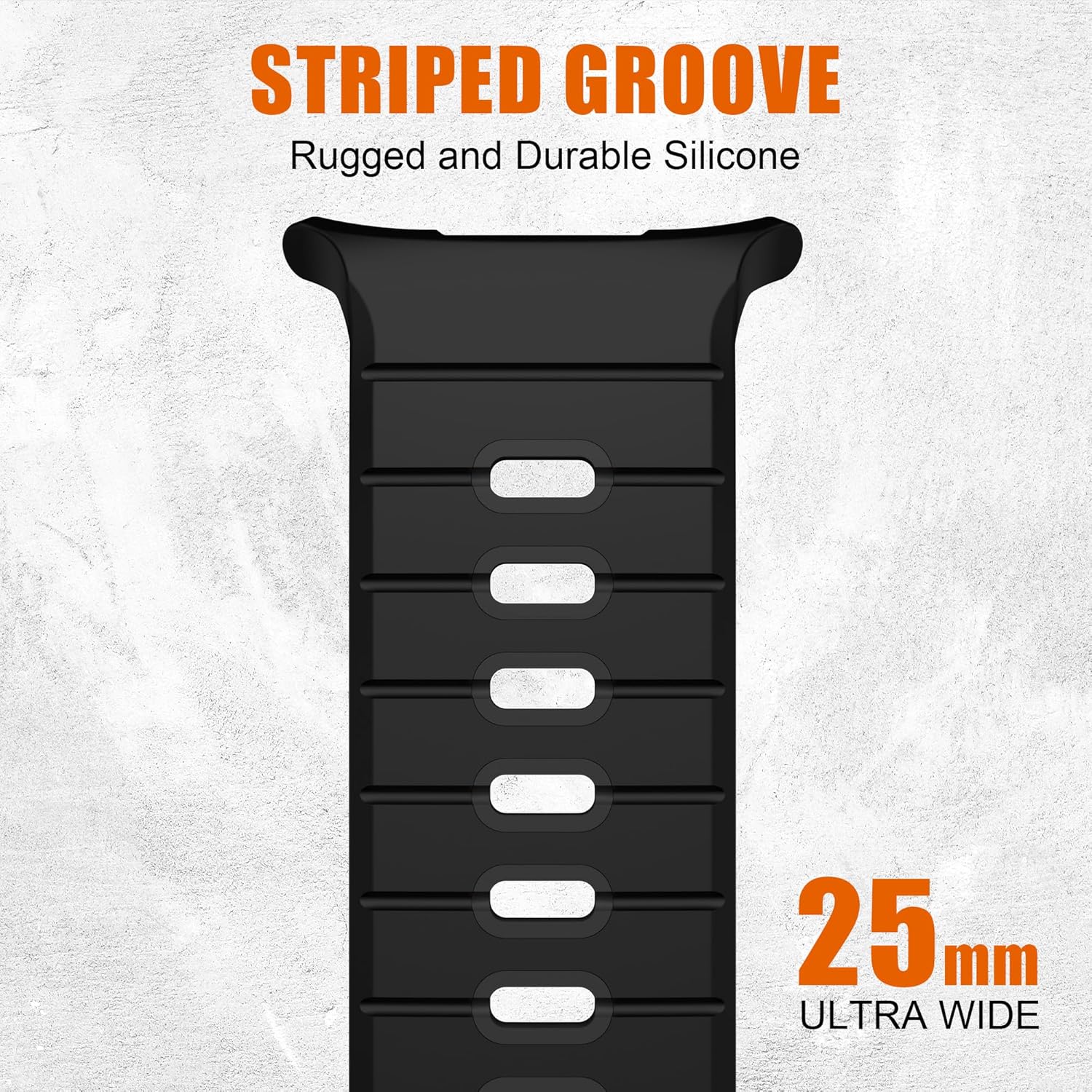 Silicone Band for Samsung Galaxy Watch Ultra Bands 47mm Men/Women,Waterproof Soft Sport Strap Compatible with Samsung Watch Ultra Band for Men/Women Breathable Replacement Correa Reloj