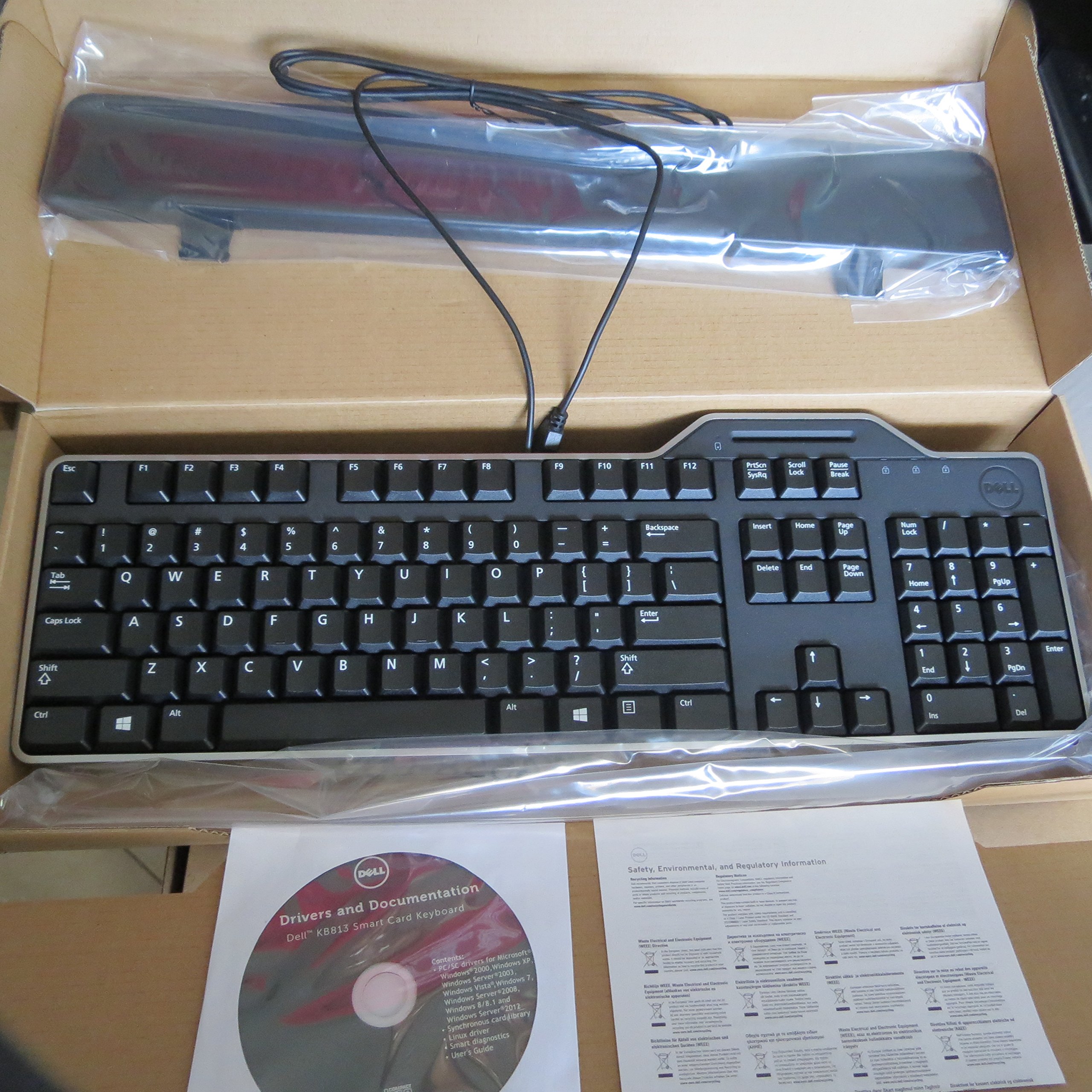 Dell Kb813 Smartcard Keyboard (English) with Wire Wrap - R4F7T, USB, Black (B00SX5HTEY) Amazon Price History, Amazon Price Tracker