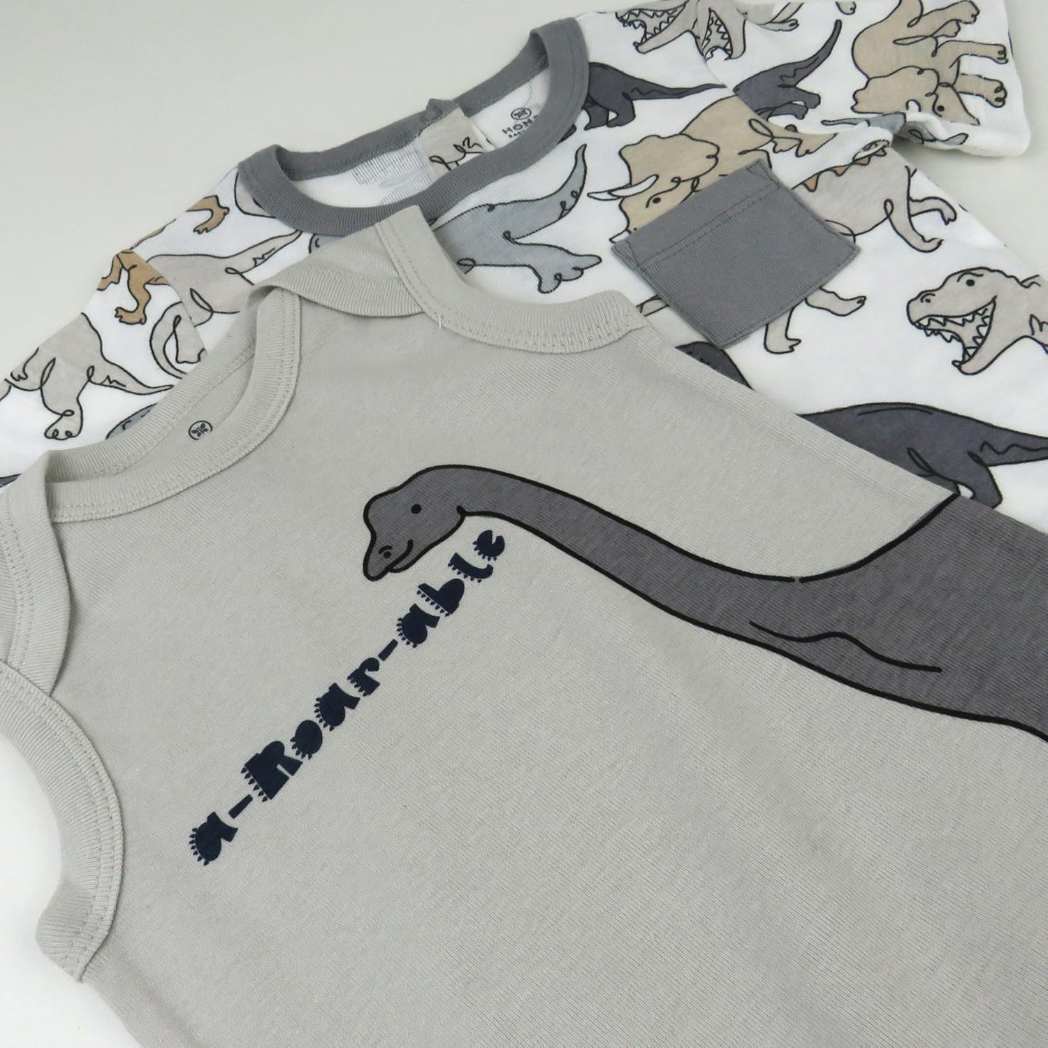 HonestBaby Short Sleeve and Tank Romper 100% Organic Cotton for Infant Baby and Toddler Boys - Image 6