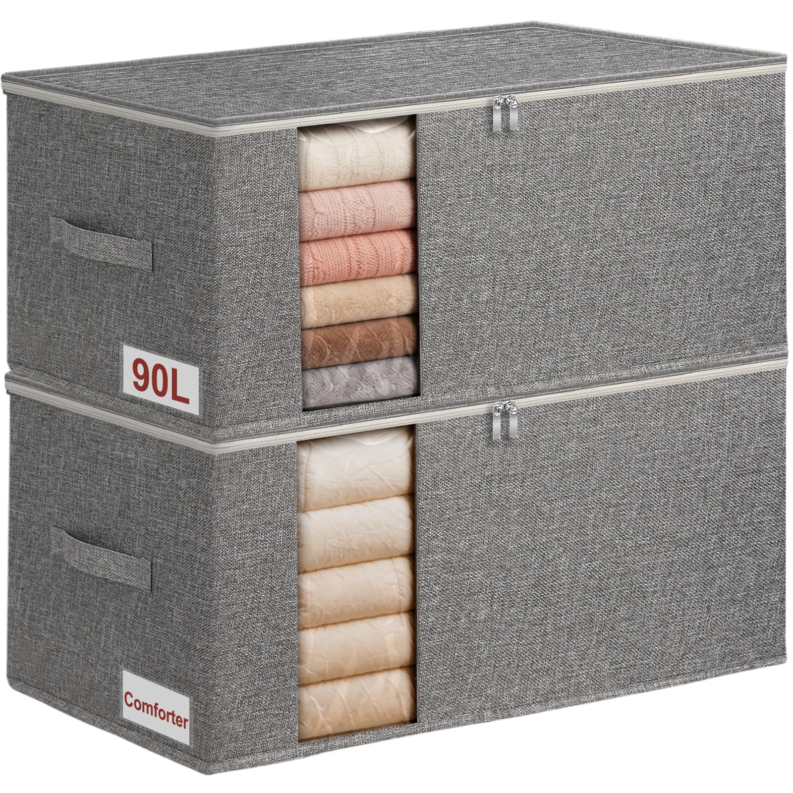 Boailydi 90L King Size Comforter Storage Bag