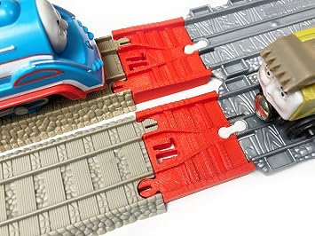 TrainLab Adapters Compatible with Take-n-Play to 2009 Brown Trackmaster Train Tracks Red