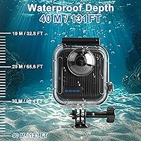 Vista 3 de FitStill Funda de buceo impermeable solo para Go Pro MAX2, carcasa subacuática de 131 pies/131.2 ft, carcasa protectora de buceo invisible