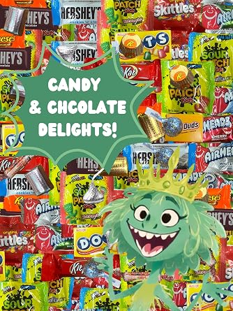 Chocolate and Candy Variety Pack - 10 LB Assorted Chocolate Candy Bulk - Bulk Bag Mix - Individually Wrapped - Chocolates - Variety Bag - Father's Day - Cold Pack Included