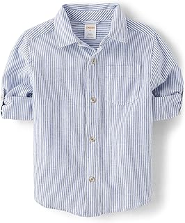 Boys' and Toddler Long Sleeve Linen Button Up Shirt - Buy now