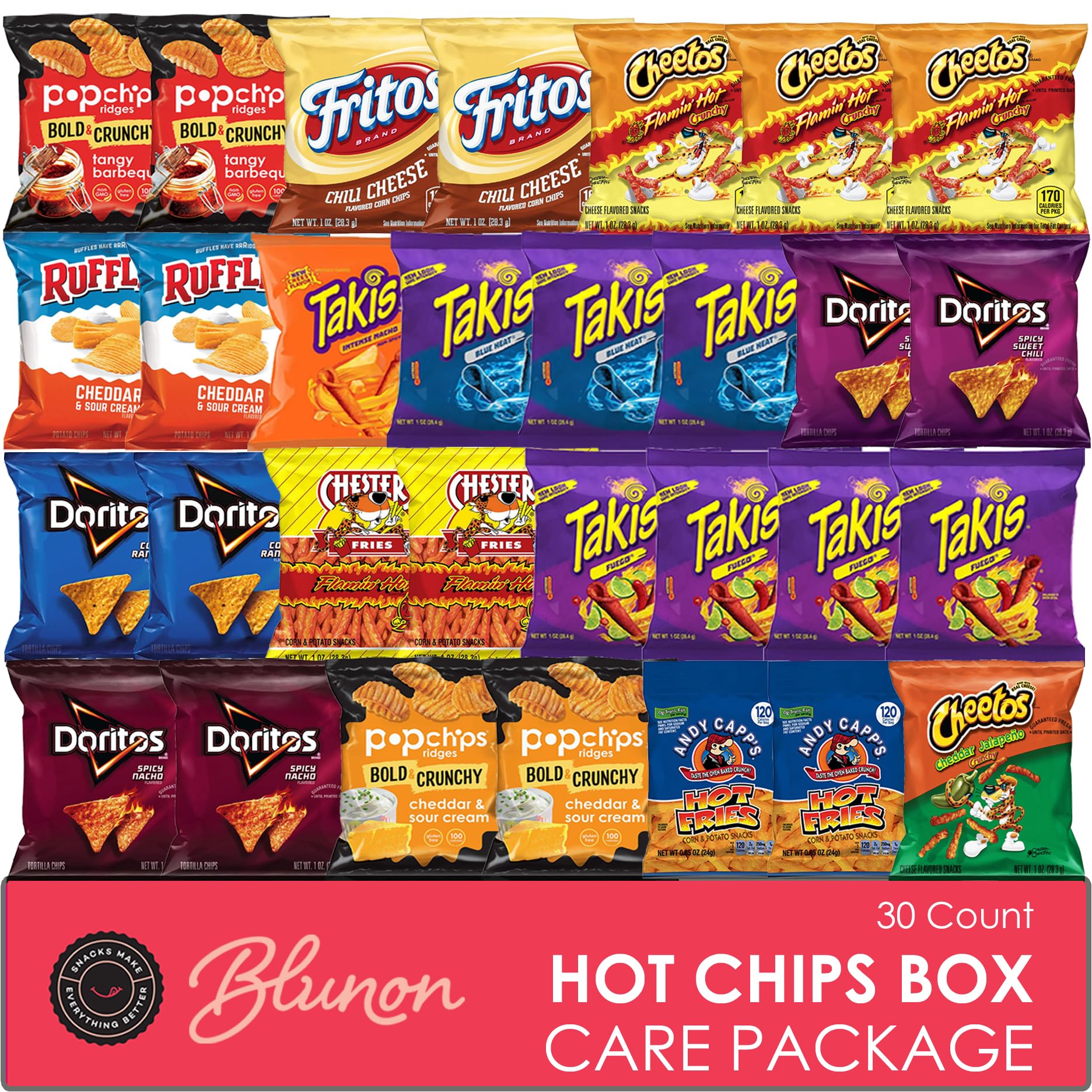 Amazon.com: Hot Chips Snacks Variety Pack for Adults - Fiery Spicy