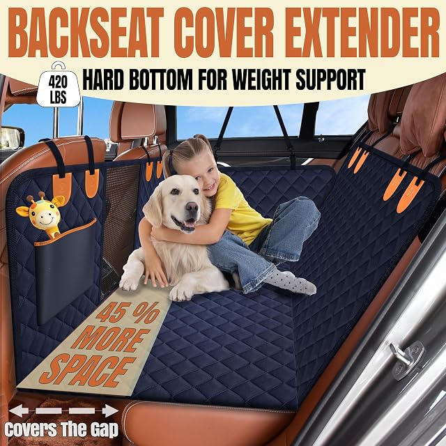 Foto 2 de 6 de Trio Gato Extensor de Asiento Trasero para Perros. Funda de Asiento de Coche con Parte Inferior Reforzada…
