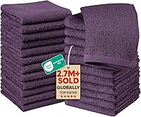 Vista 17 de Utopia Towels - Juego de 24 toallas de algodón, 100% algodón hilado de anillo, toallas de franela de primera calidad para la cara, altamente Blanco