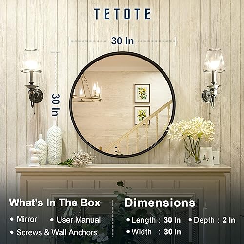 Miniatura 118 de TETOTE Espejo de 60 x 36 pulgadas para baño, espejo de tocador dorado de latón cepillado, espejo de pared grande rectangular con marco de metal Oro