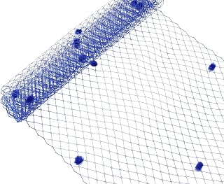 Russian Birdcage Veil Millinery Netting 10" Wide - Blue Dot - Sold by The Yard