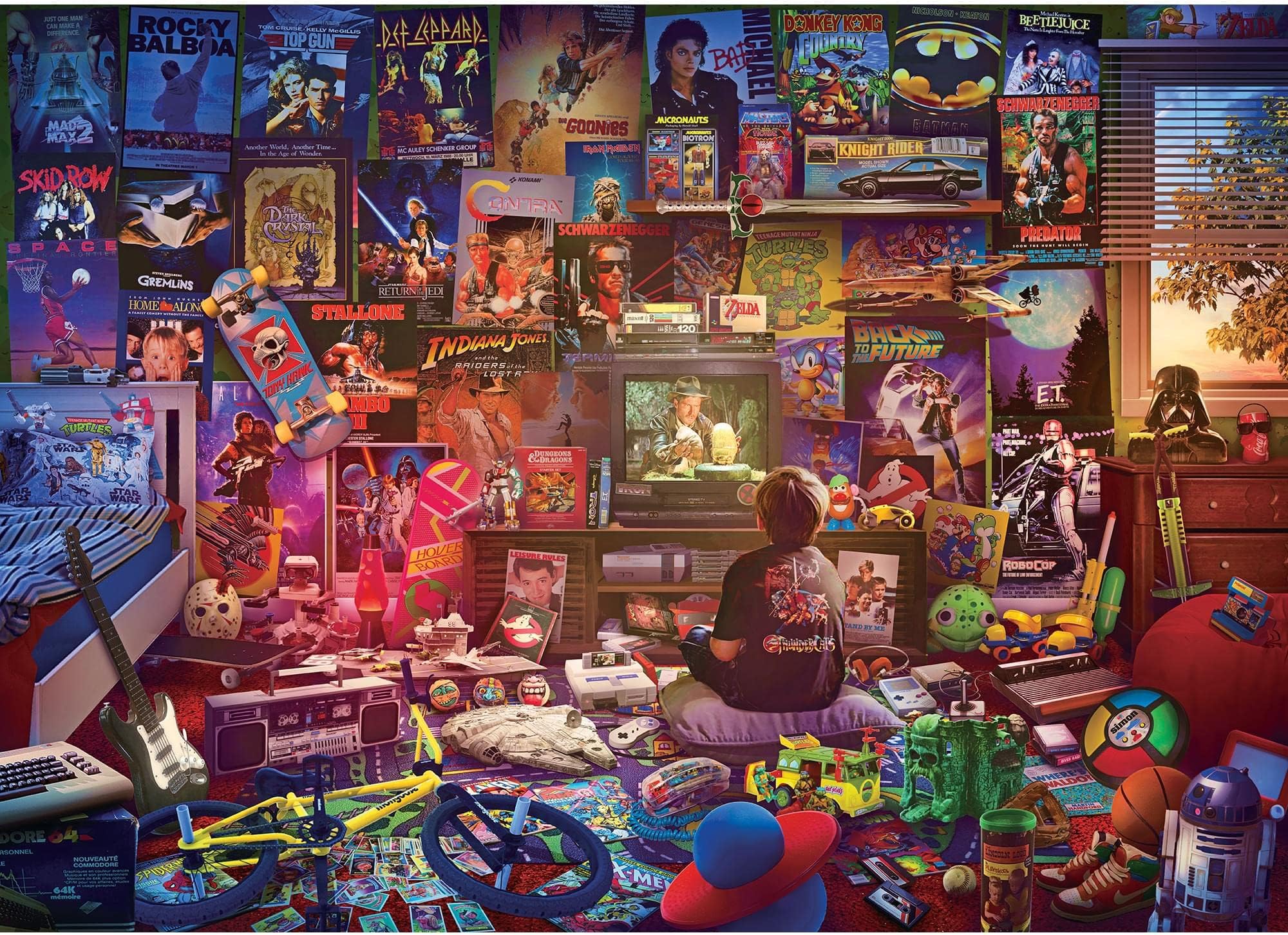 An Afternoon in the 80s Retro 1000-Piece Jigsaw Puzzle By Rachid Lotf