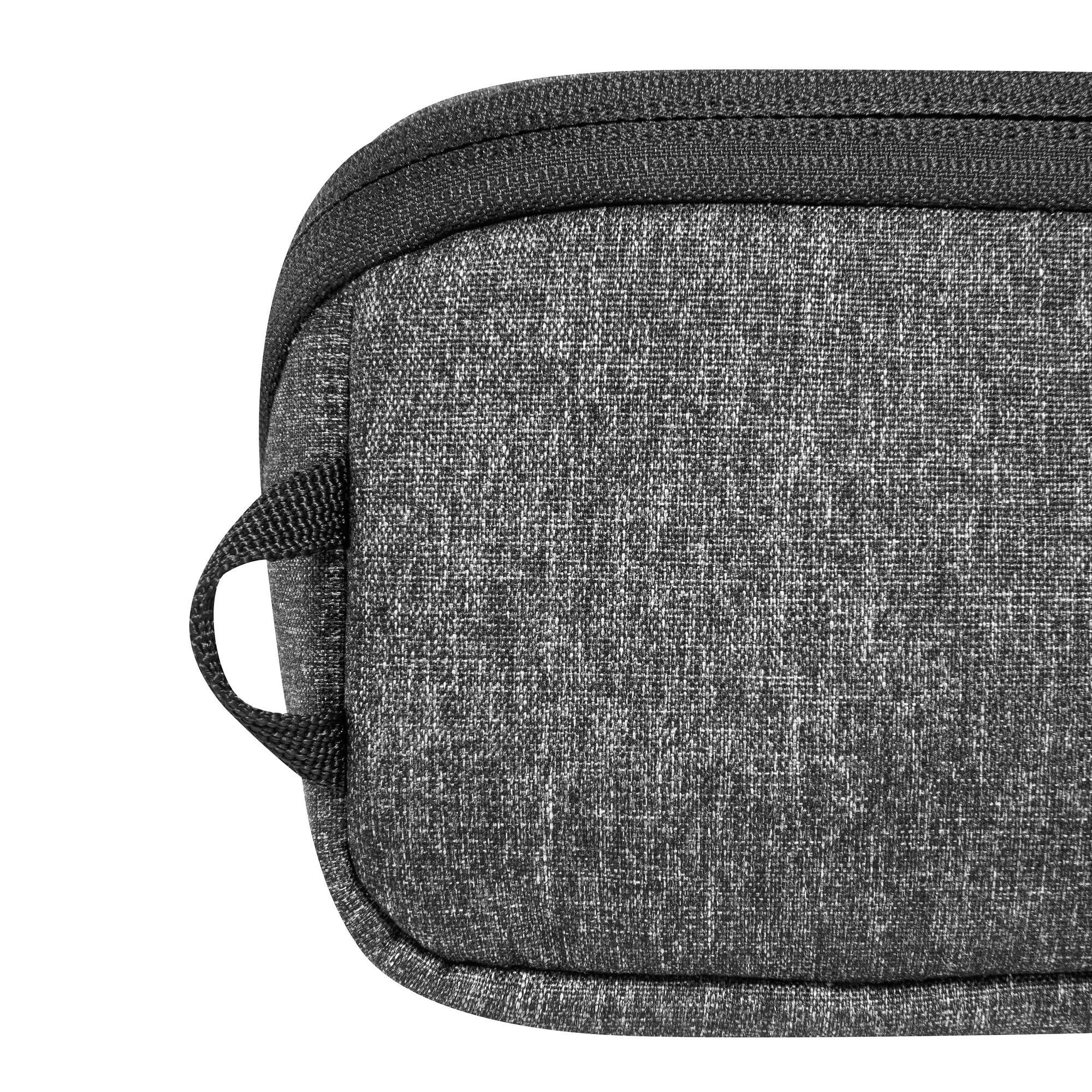 Tatonka Kosmetyczka Square Zip Pouch M (2 l) – rozkładana torba na pranie z 2 kieszeniami siatkowymi na zamek błyskawiczny, bez PFC/PFS – 10 x 25 x 9 cm (czarna)