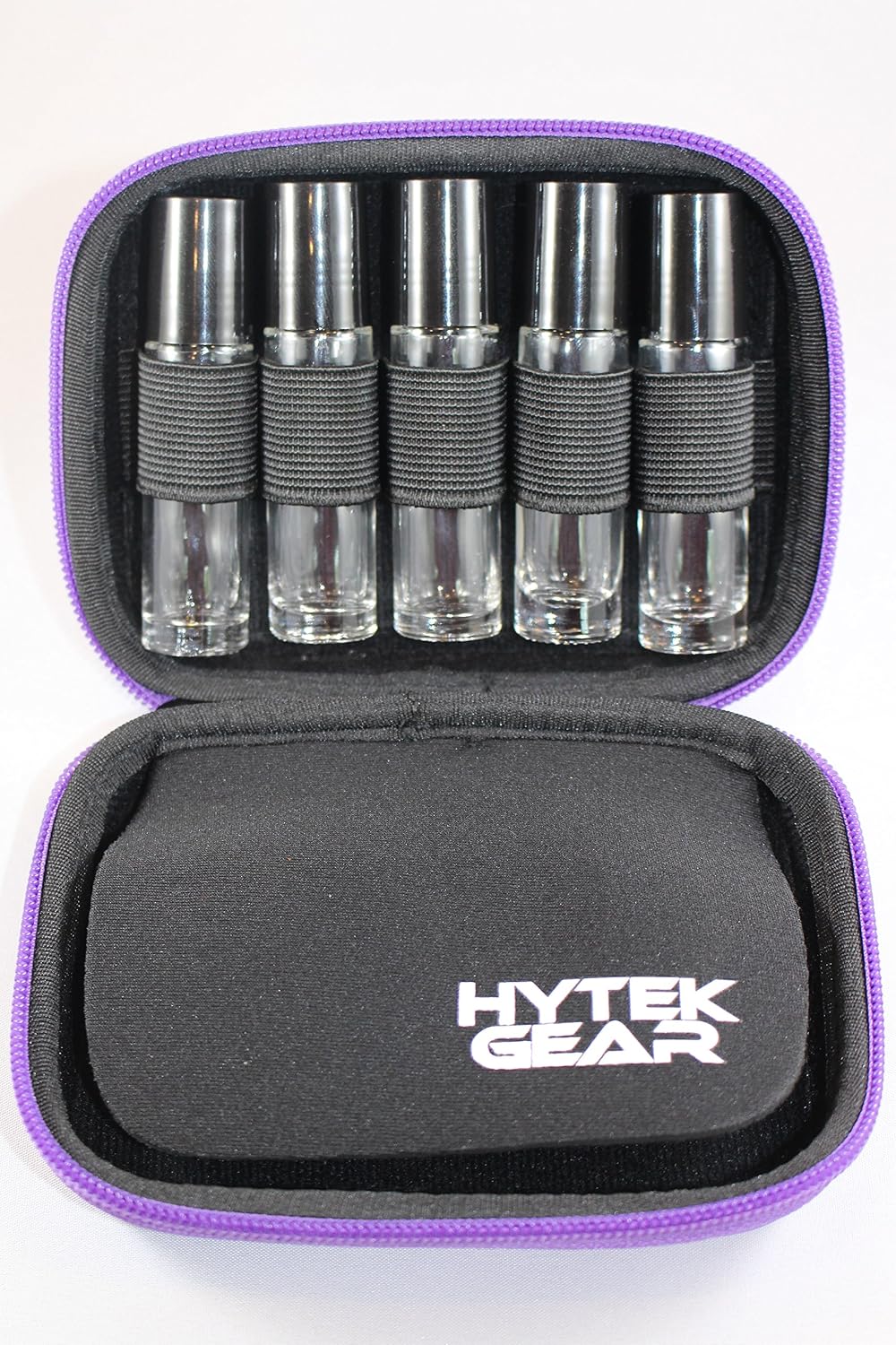 Essential Oil Carrying Case Holds 10 Bottles Perfect for Roller Bottles 5ml - 10ml Multiple Colors! (2 Pack, Purple)