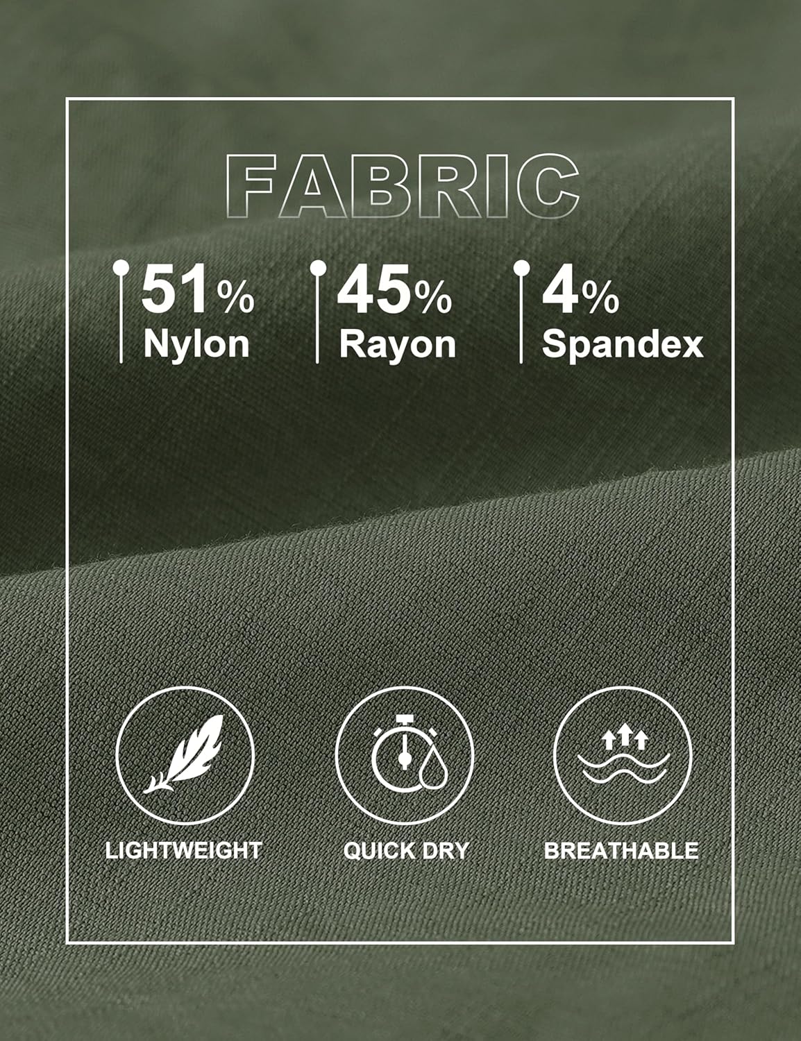 MoFiz Women's 10" Hiking Cargo Shorts Lightweight Quick Dry Outdoor Running Athletic Short Summer Travel Loose 6 Pockets - Image 4