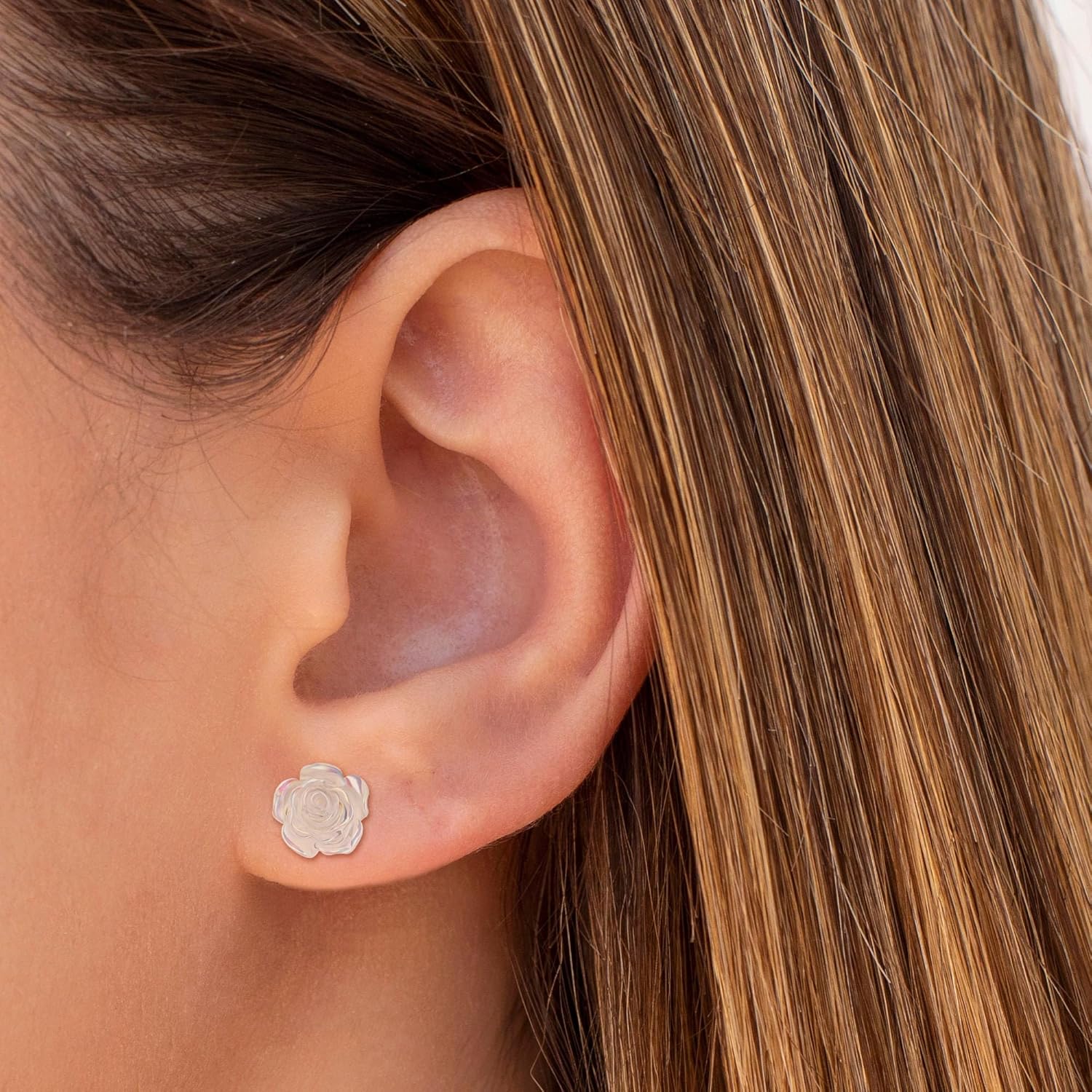 Plastic Earrings for Sensitive Ears Hypoallergenic Studs for Women - Image 8