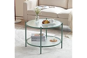 VINGLI 25.6" Small Glowing Jade Coffee Table