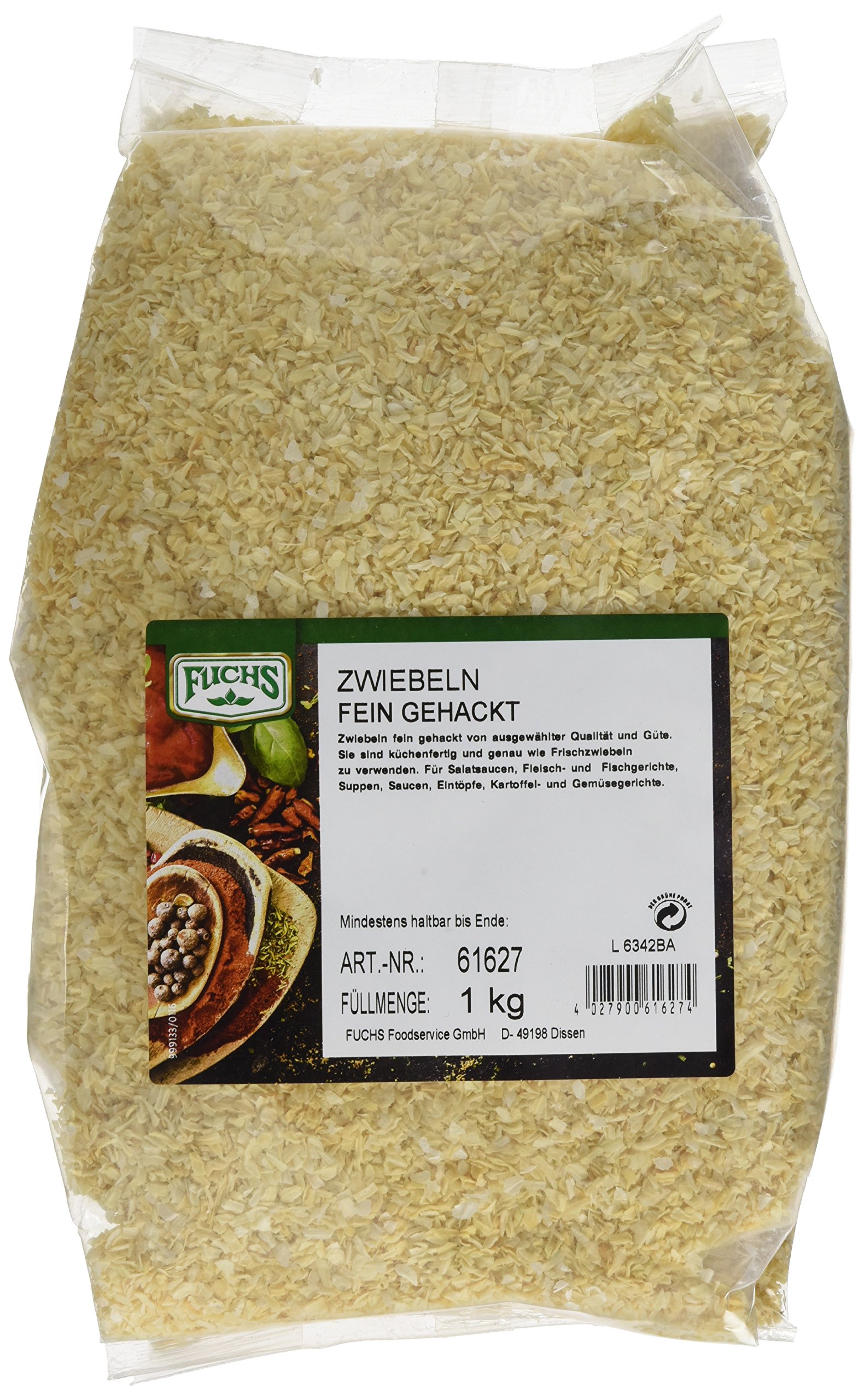 Fuchs Zwiebeln weiß fein Gehackt, 2er Pack (2 x 1 kg)