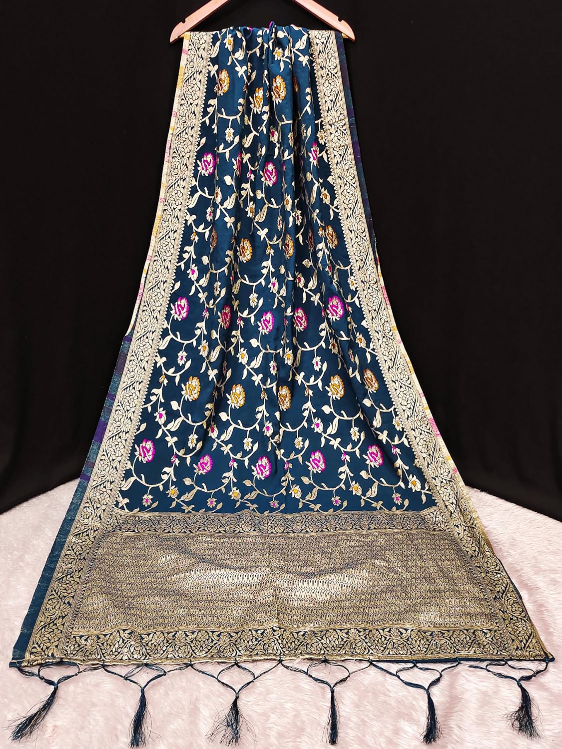 TRENDMALLS Women's Jacquard Silk Patola Dupatta Ethnic Motif Pattern