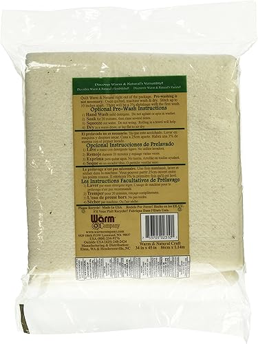 Vista 7 de Warm Company Batting 2391 - Guata de algodón natural y cálido de 72 x 90 pulgadas, tamaño Twin