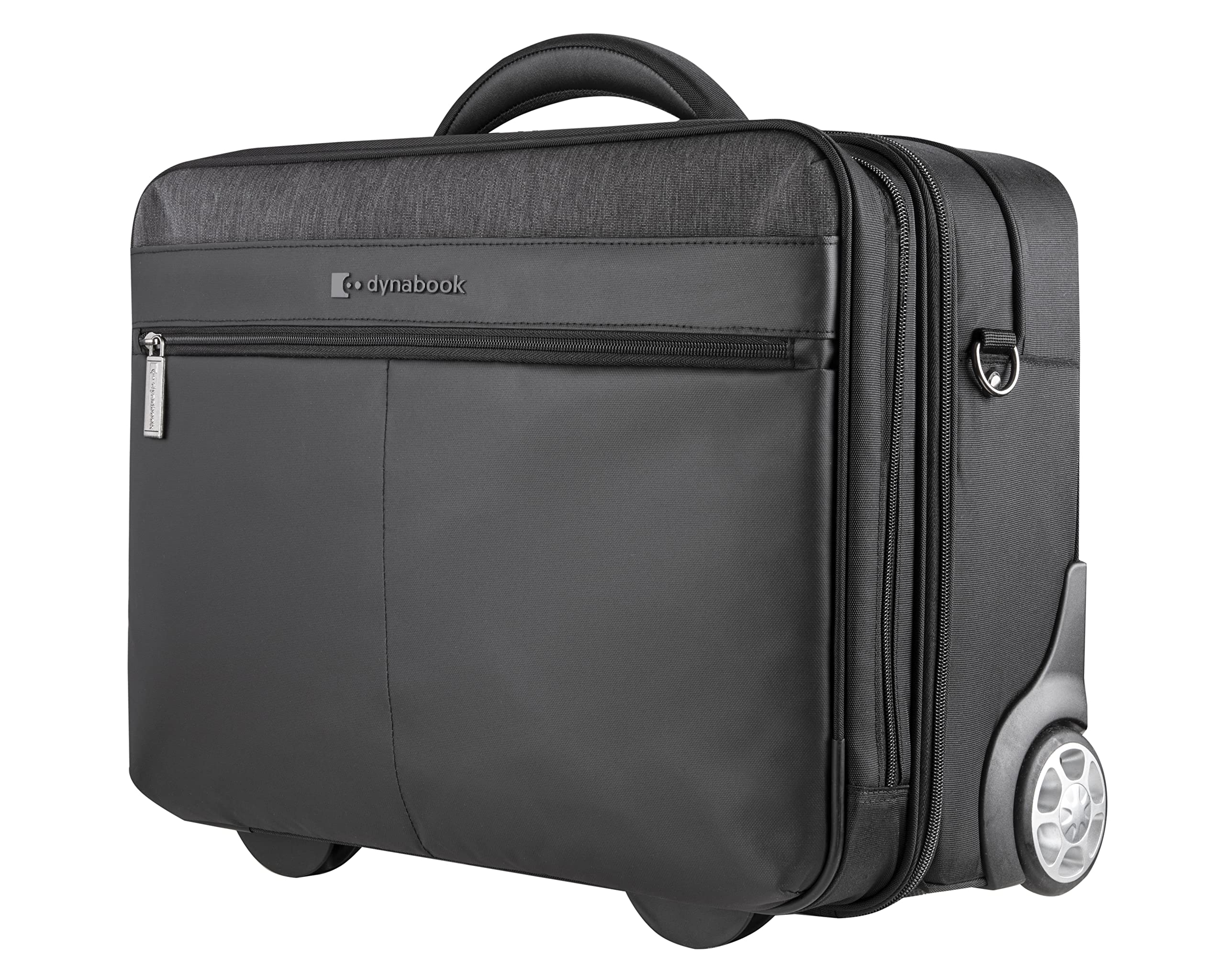 dynabook Ultimate torba podróżna na laptopa 15,6" z kółkami - wyściełana walizka do noszenia z przegrodą na laptopa, szara, szary