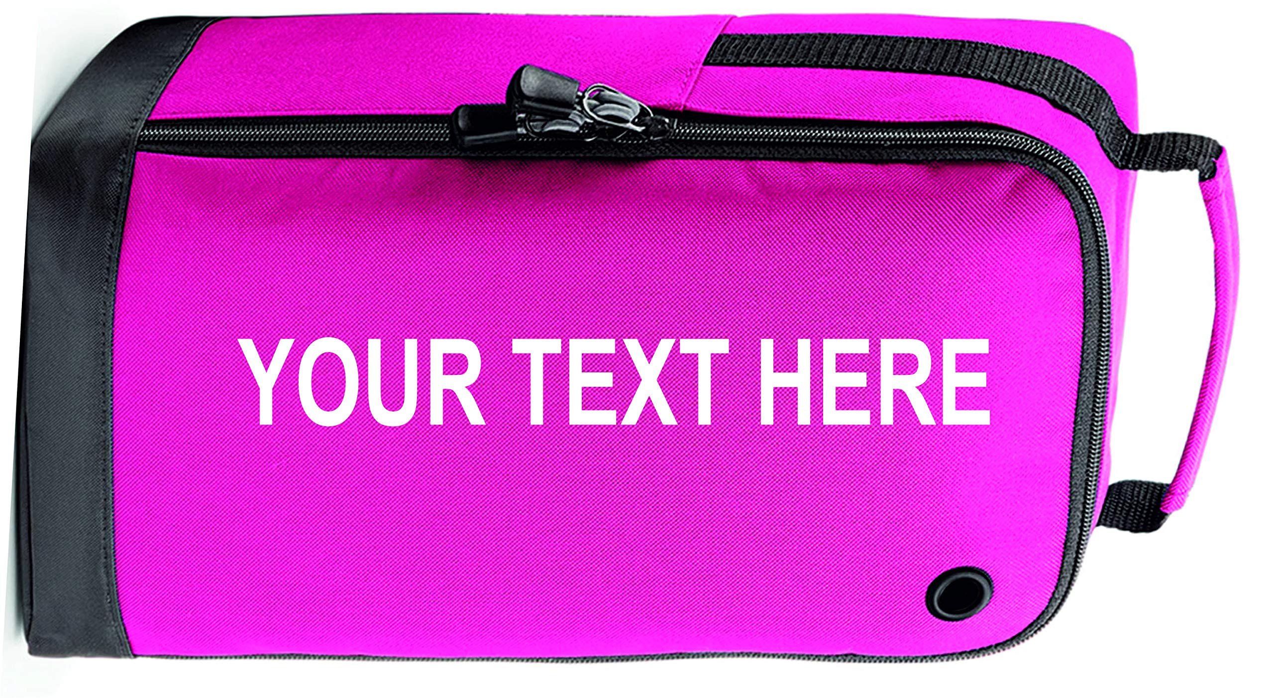Personalised Football Boot Bag/Shoe Bag by Prospo Football/Rugby/Hockey/Gym (Pink)