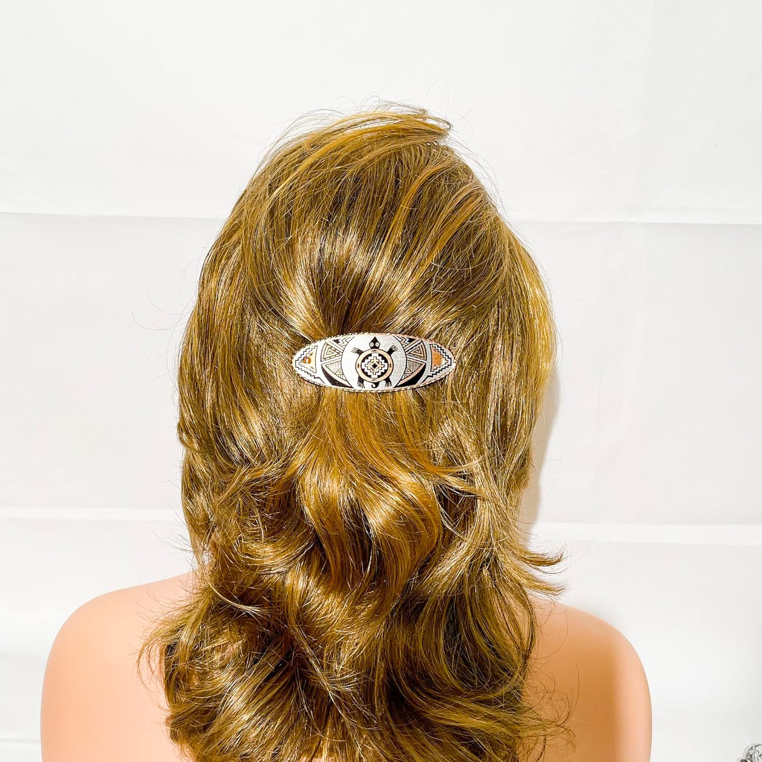 FRONT LINE JEWELRY Artisan Women's Copper Turtle Hair Clips are handcrafted French barrettes featuring a no-slip grip and silver backing.
