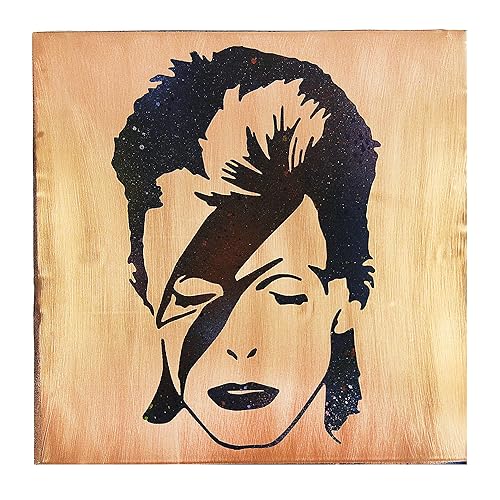 David Bowie Wall Art. Portrait, Music Lover Gift, Metal Artwork. A Groundbreaking New Way to Display Your Preferred Art on Brass or Copper. Bar,