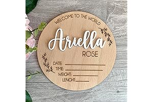 Personalized Baby Announcement Sign: Welcome Your Little One in Style