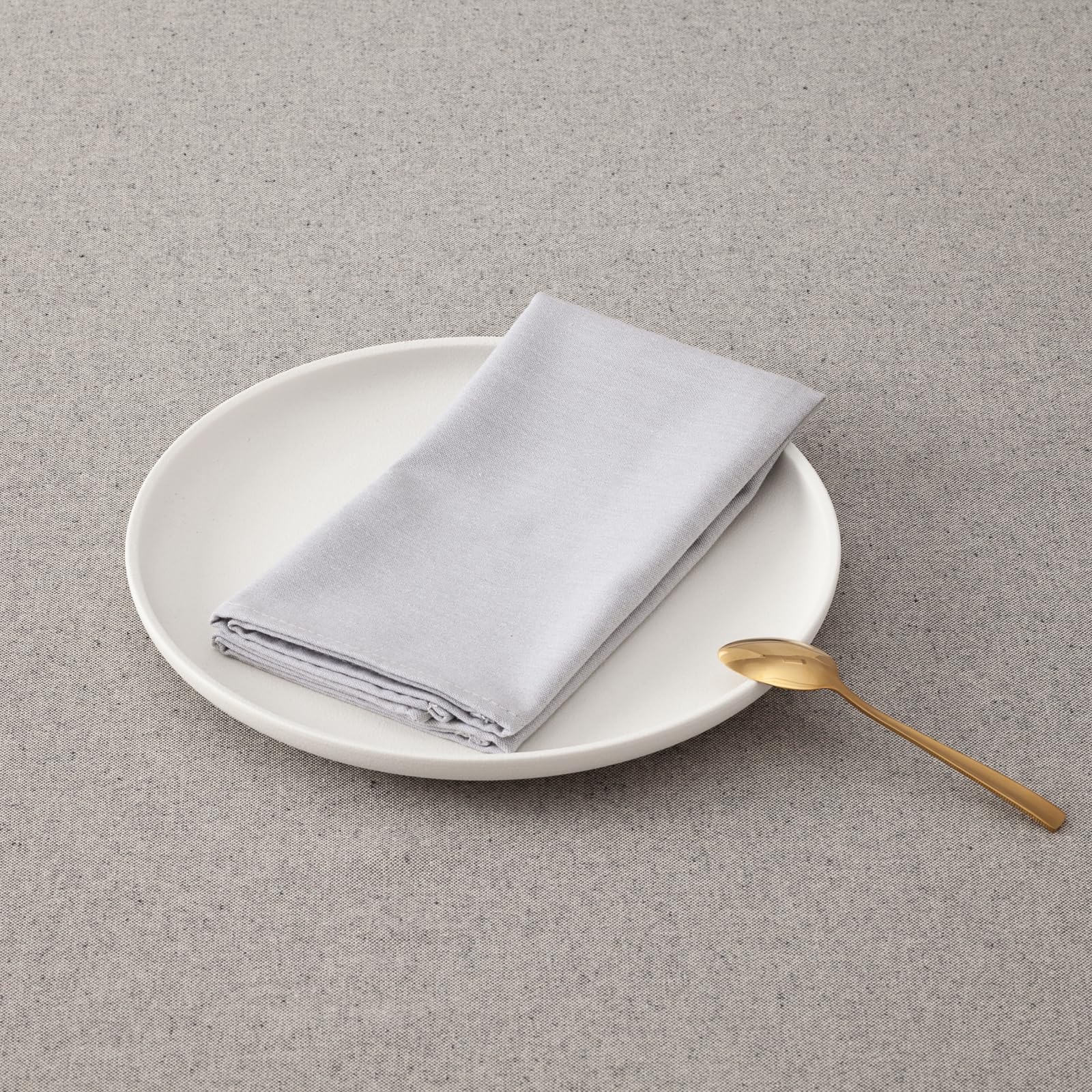 Lot de 6 Serviettes en Satin, Centre Fleur Blanc Jaune Cosmos, Partie Lot de 6 Serviettes en Satin, Centre Fleur Blanc Jaune Cosmos, Partie