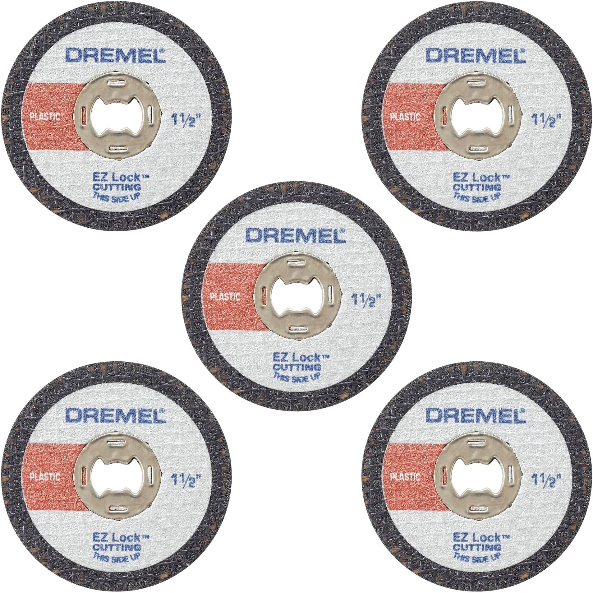 EZ476 1 1/2-Inch EZ Lock Rotary Tool Cut-Off Wheels for Plastic - 5 Pack