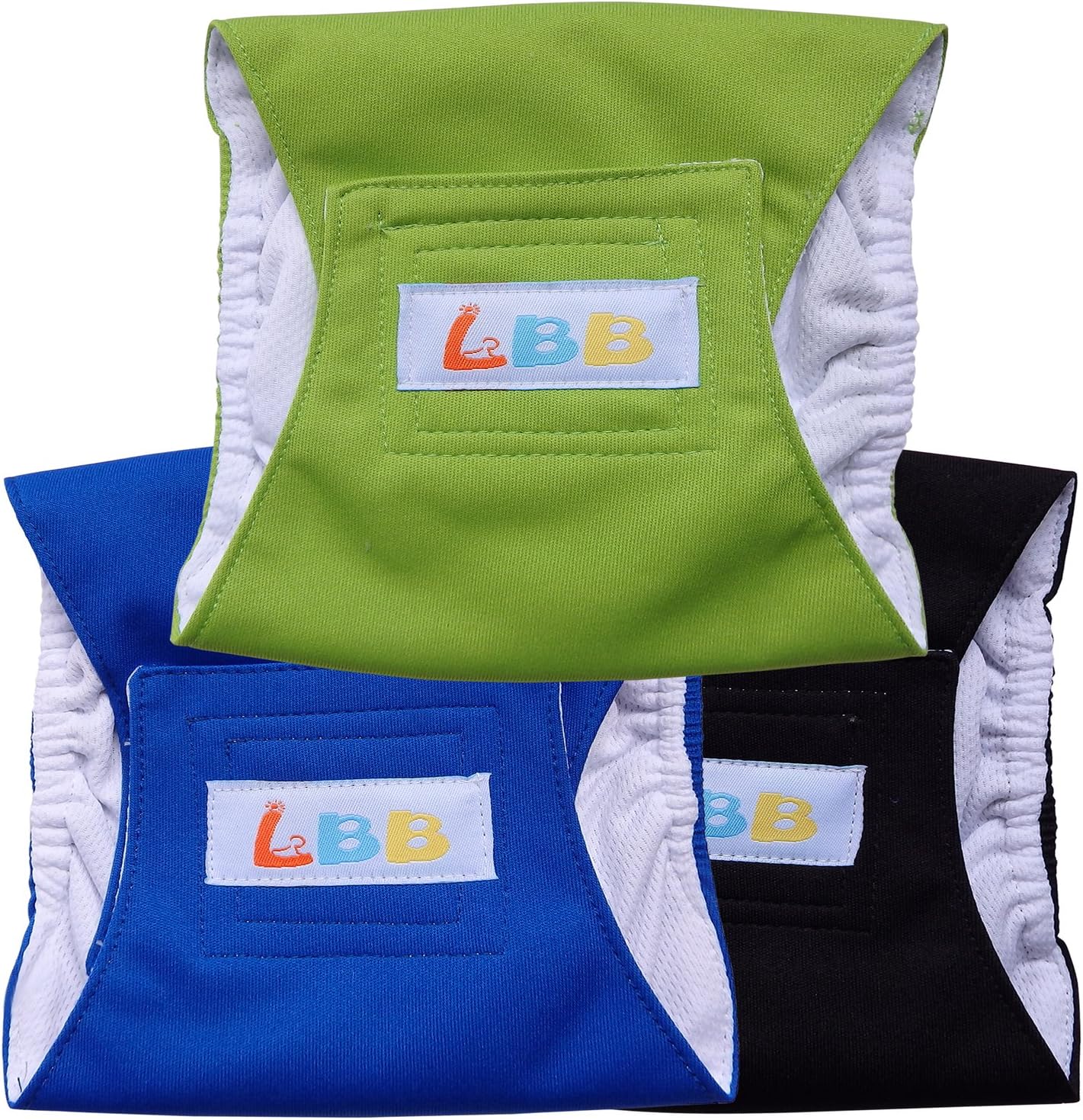 LBB Large Dog Diapers(3 Pack) Washable Male Dog Belly Band Wraps