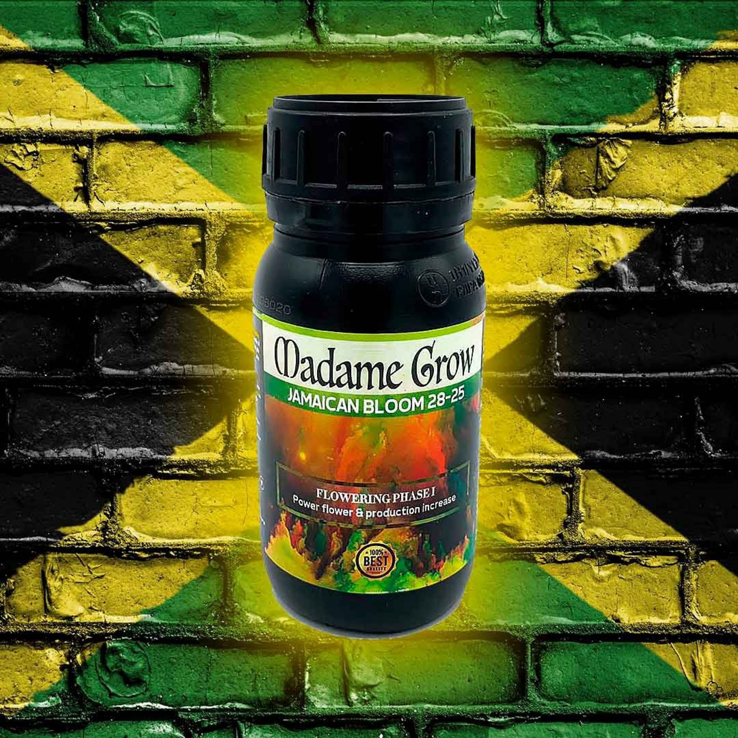 MADAME GROW Kit Flower 2 x 1 Litro | Pack Fertilizantes Floración Jamaican Bloom y Bazooka Bloom | PK Floración + Engordador K30 Orgánico | Kit de Floración para Cosechas Máximas