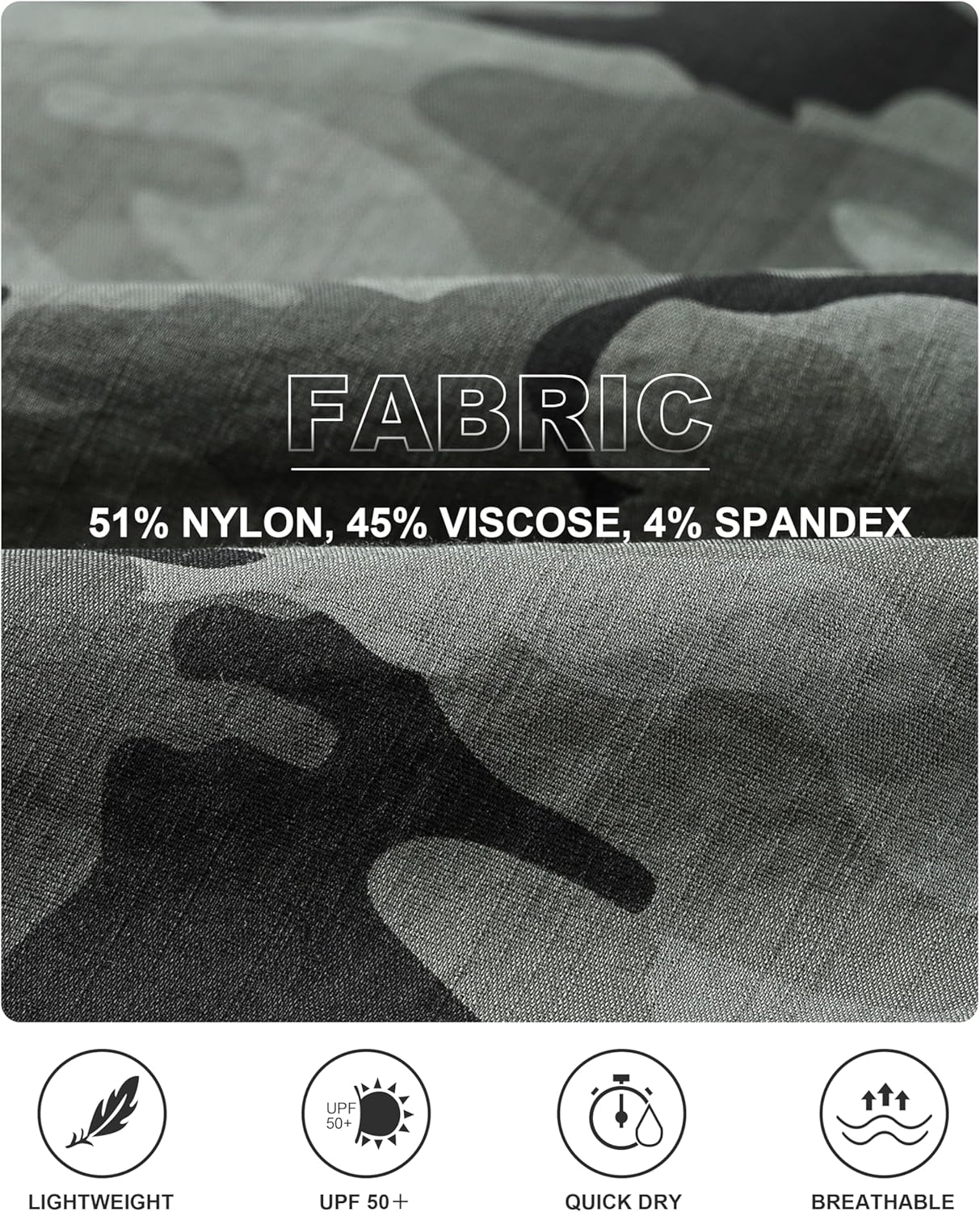 MoFiz Women's Cargo Capris Pants Loose Fit Casual Hiking Pants Lightweight Quick Dry Travel Summer Pants for Women - Image 5