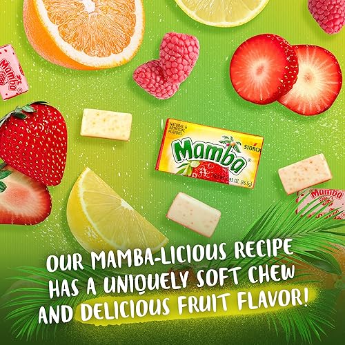 Miniatura 3 de Mamba Caramelos masticables de frutas, 3.73 onzas, 24 piezas (paquete de 24)