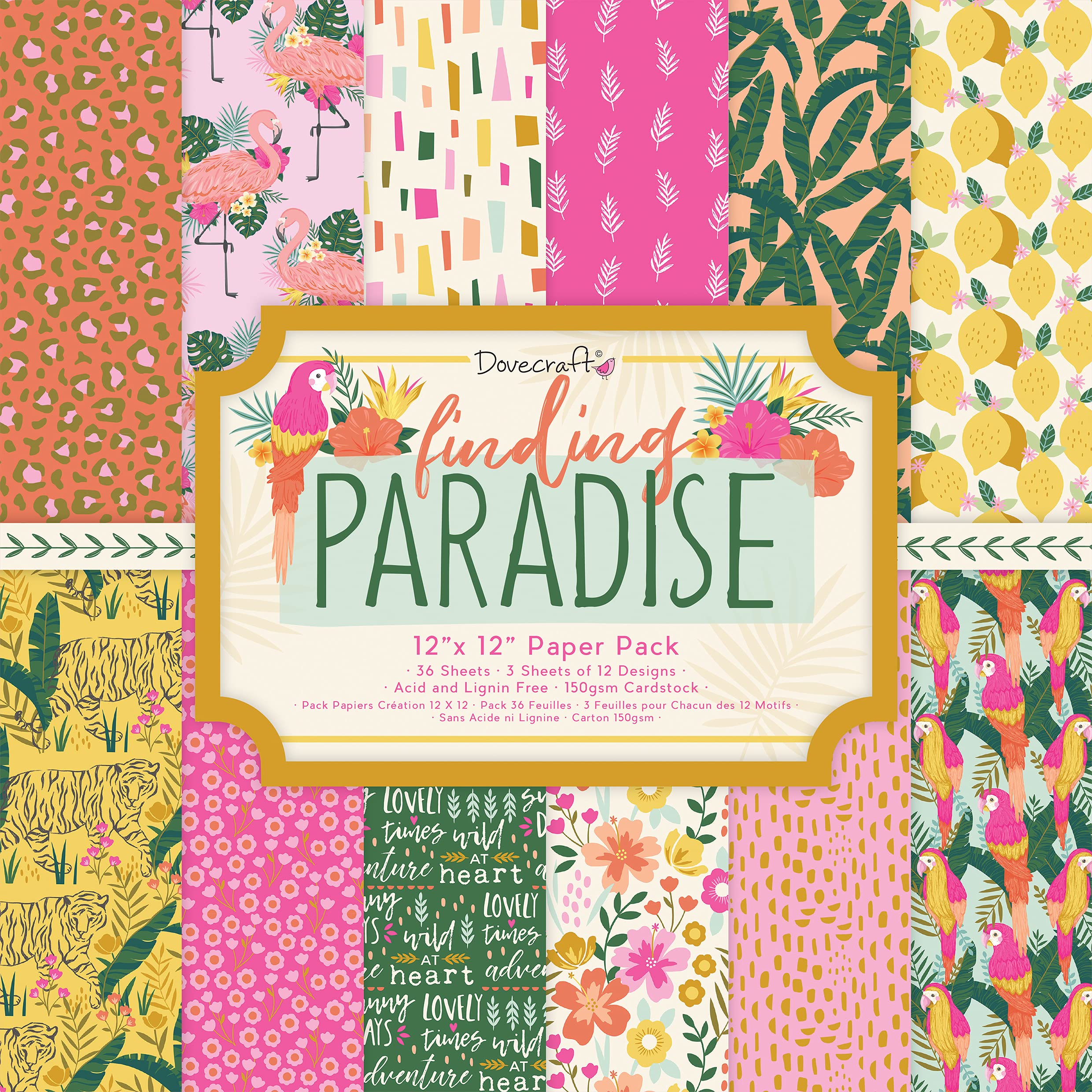 DovecraftFinding Paradise FSC 12x12 Paper Pack, Multi, One Size