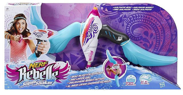 Foto 2 de 4 de Super Soaker - Rebelle Arco dolphina, Pistola de Agua (Hasbro A5611EU4)